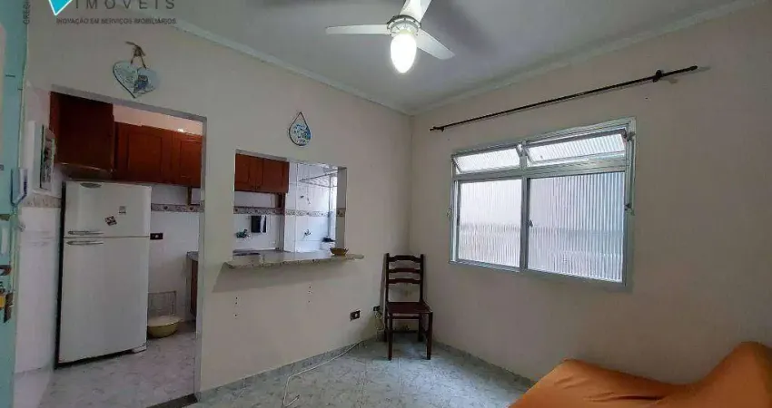 Apartamento com 1 dormitório para alugar, 45 m² por R$ 1.800,00/mês - Tupi - Praia Grande/SP