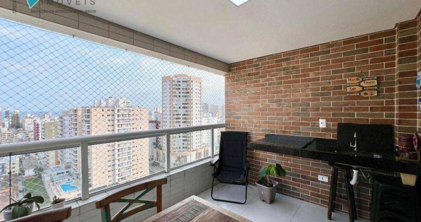 Apartamento com 2 dormitórios à venda, 69 m² por R$ 560.000,00 - Canto do Forte - Praia Grande/SP