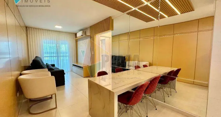 Apartamento com 2 dormitórios para alugar, 70 m² por r$ 4.500,00/mês - canto do forte - praia grande/sp