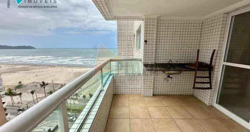 Apartamento com 2 dormitórios para alugar, 104 m² por r$ 4.200,00/mês - aviação - praia grande/sp