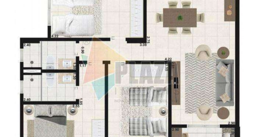 Apartamento à venda, 105 m² por R$ 776.990,00 - Aviação - Praia Grande/SP