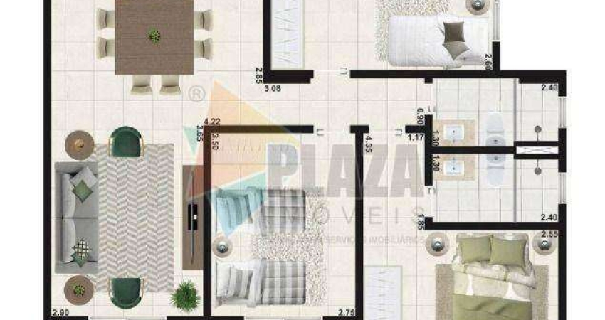 Apartamento à venda, 107 m² por R$ 749.990,00 - Aviação - Praia Grande/SP