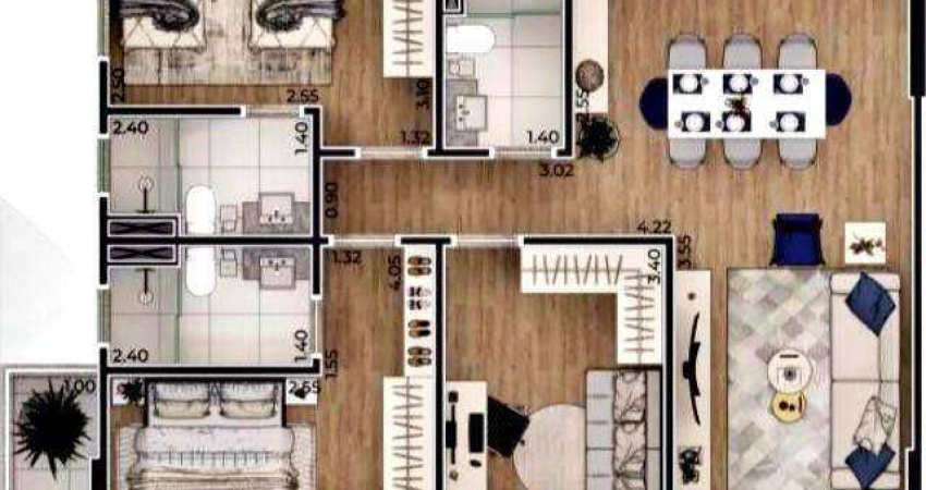 Apartamento à venda, 125 m² por R$ 1.190.000,00 - Canto do Forte - Praia Grande/SP