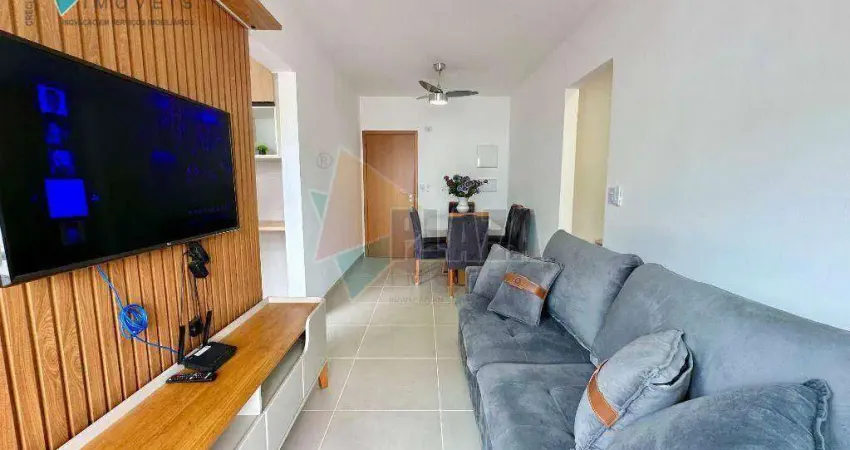 Apartamento com 2 dormitórios para alugar, 62 m² por r$ 3.500,00/mês - canto do forte - praia grande/sp
