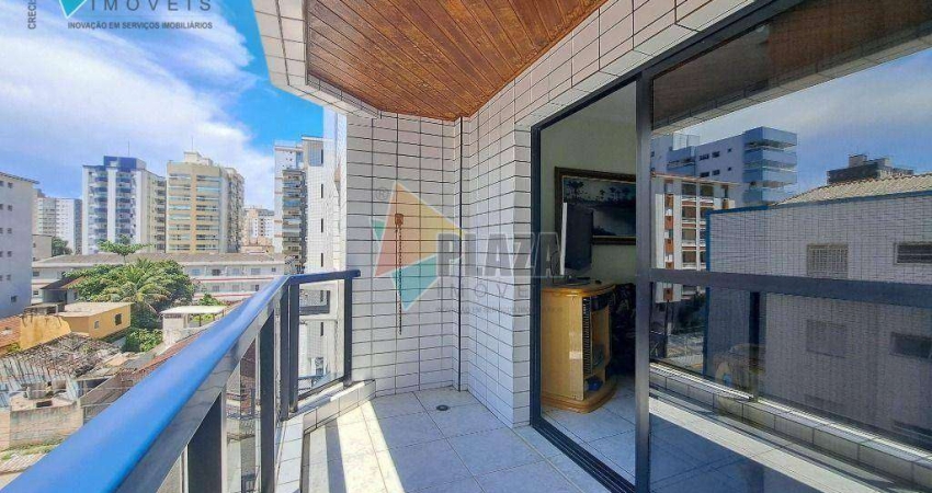 Apartamento para alugar, 119 m² por R$ 4.000,02/mês - Vila Guilhermina - Praia Grande/SP