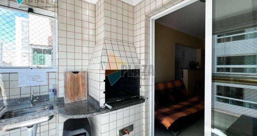 Apartamento com 1 dormitório para alugar, 52 m² por R$ 2.500,00/mês - Aviação - Praia Grande/SP