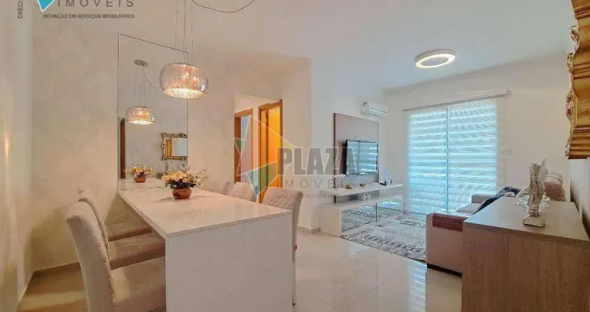 Apartamento 2 dormitórios com 2 suítes à venda, 80 m² por R$ 849.000 - Canto do Forte - Praia Grande/SP