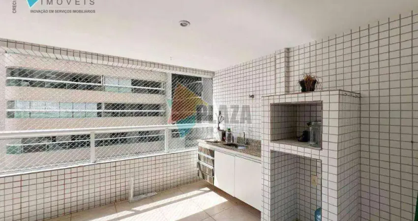 Apartamento para alugar, 117 m² por R$ 4.900,00/mês - Canto do Forte - Praia Grande/SP