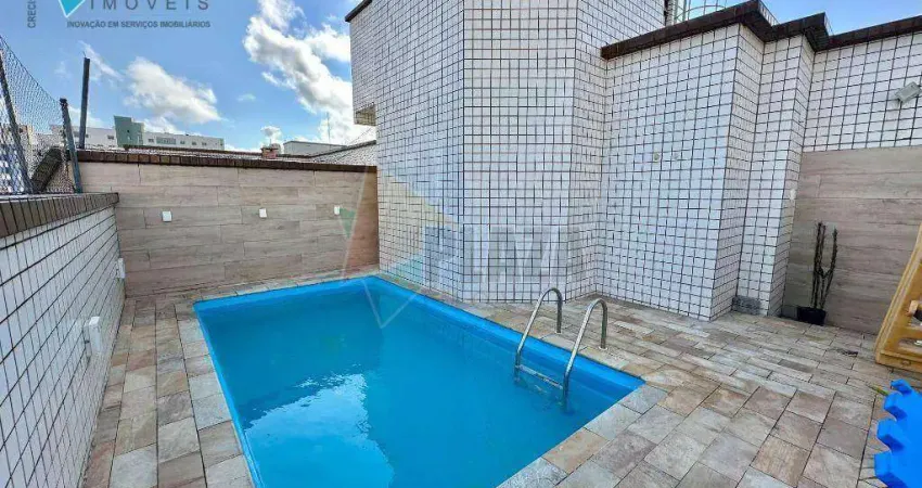 Cobertura com 4 dormitórios para alugar, 252 m² por R$ 11.000,00/mês - Vila Guilhermina - Praia Grande/SP