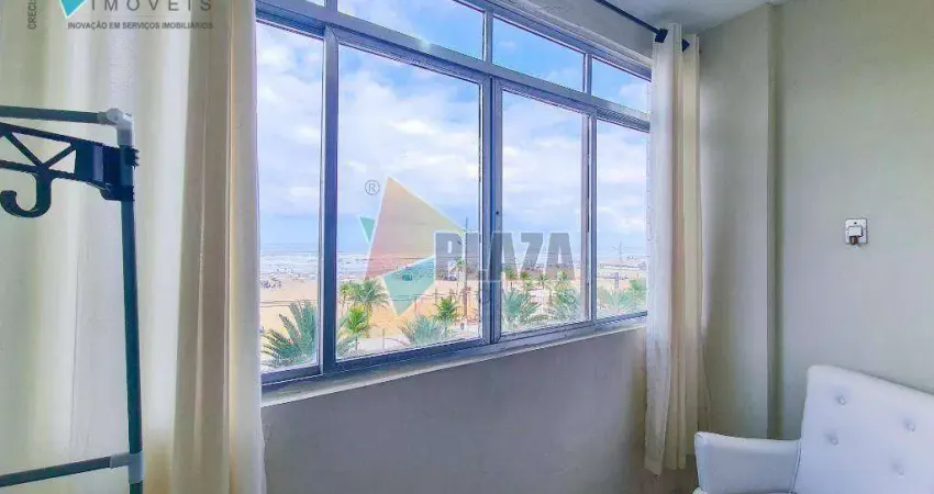Apartamento frente mar com 2 dormitórios à venda, 64 m² por R$ 449.000 - Boqueirão - Praia Grande/SP