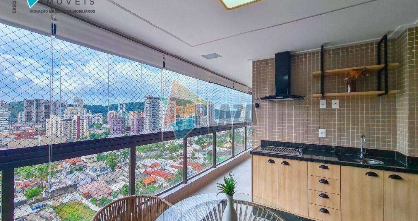 Apartamento 3 dormitórios com 3 suítes  à venda, 143 m² por R$ 2.249.000 - Canto do Forte - Praia Grande/SP