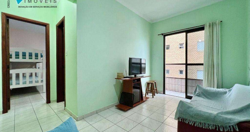 Apartamento com 1 dormitório para alugar, 58 m² por R$ 2.200,00/mês - Aviação - Praia Grande/SP