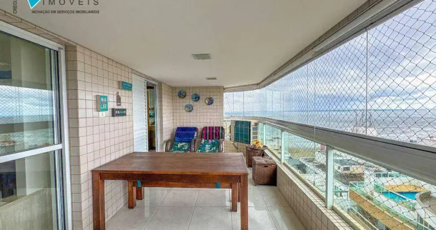 Apartamento com 3 dormitórios à venda, 145 m² por R$ 1.300.000,00 - Canto do Forte - Praia Grande/SP