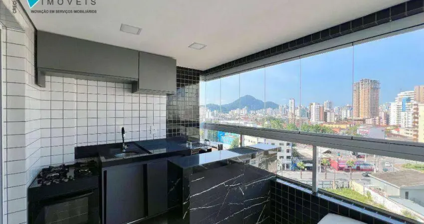 Apartamento com 2 dormitórios à venda, 75 m² por R$ 650.000,00 - Vila Guilhermina - Praia Grande/SP