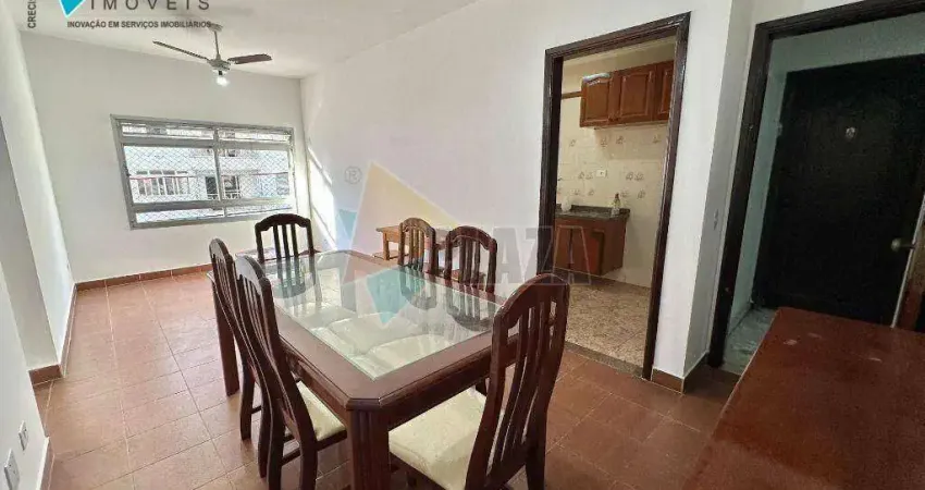 Apartamento com 2 dormitórios para alugar, 70 m² por R$ 2.600,00/mês - Canto do Forte - Praia Grande/SP