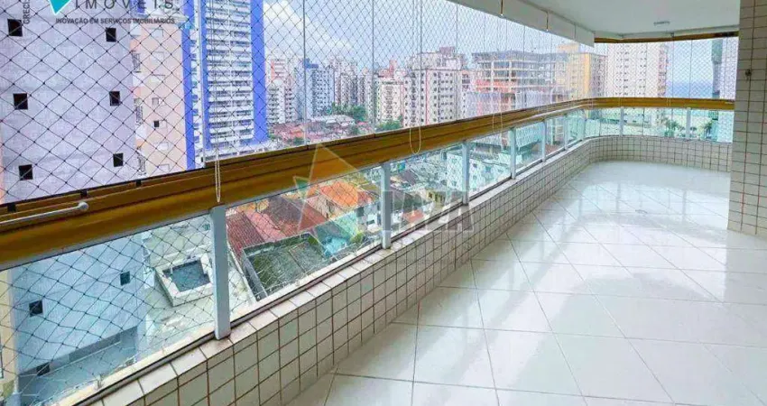 Apartamento 3 dormitórios com 2 suítes à venda, 132 m² por R$ 855.000 - Aviação - Praia Grande/SP