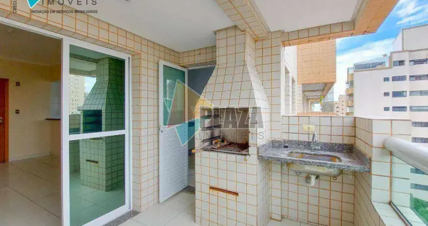 Apartamento 1 dormitório com 1 suíte para alugar, 63 m² por R$ 2.600/mês - Aviação - Praia Grande/SP