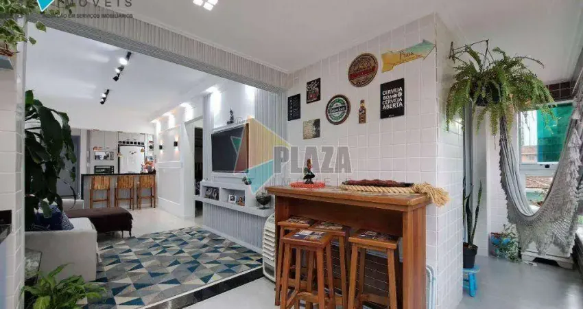 Apartamento com 2 dormitórios para alugar, 72 m² por R$ 6.000,02/mês - Boqueirão - Praia Grande/SP