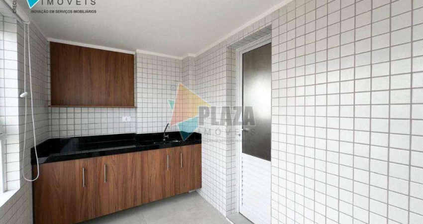 Apartamento com 2 dormitórios para alugar, 94 m² por R$ 5.500,00/mês - Canto do Forte - Praia Grande/SP