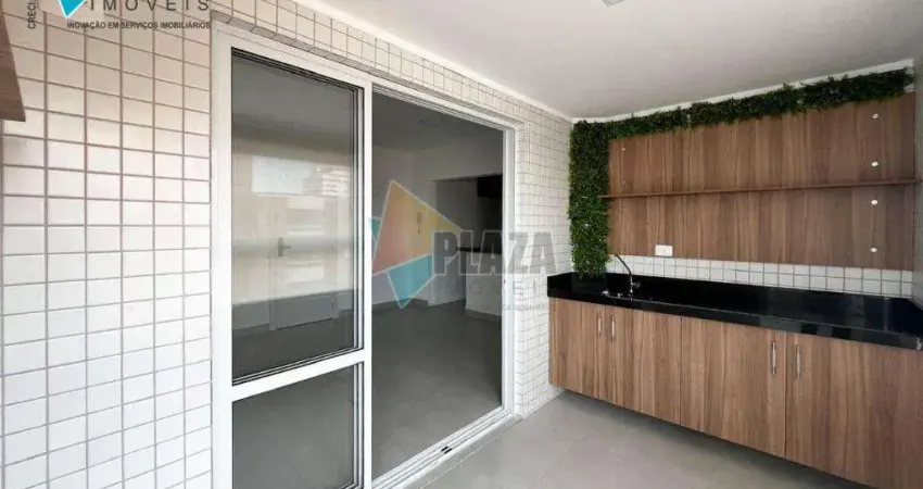 Apartamento com 2 dormitórios para alugar, 84 m² por R$ 4.500,00/mês - Canto do Forte - Praia Grande/SP