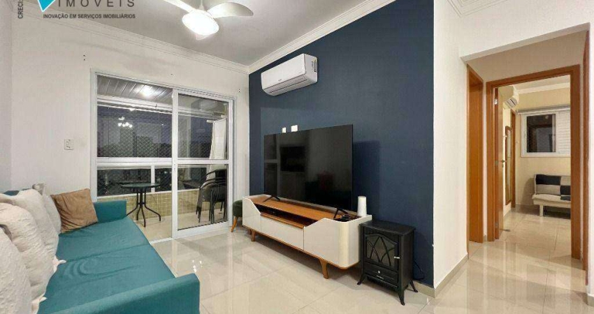 Apartamento com 2 dormitórios à venda, 74 m² por R$ 730.000,00 - Canto do Forte - Praia Grande/SP