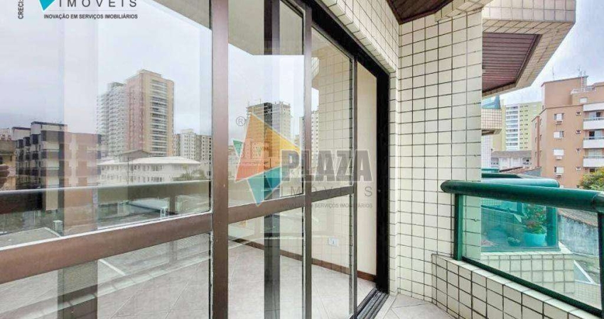 Apartamento 3 dormitórios com 1 suíte  para alugar, 107 m² por R$ 3.500/mês - Canto do Forte - Praia Grande/SP