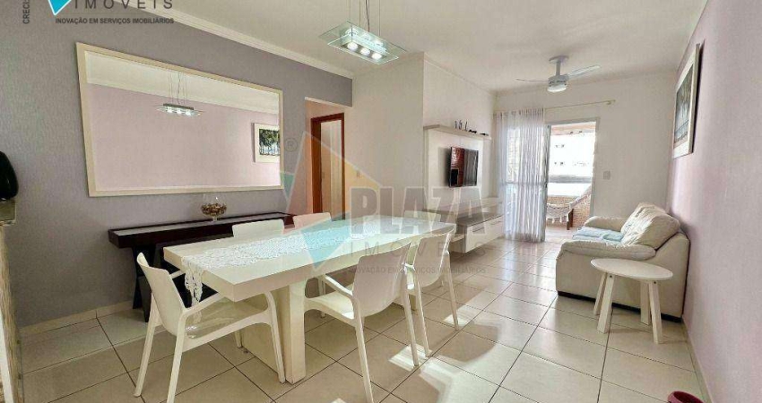 Apartamento com 2 dormitórios para alugar, 75 m² por R$ 4.500,00/mês - Canto do Forte - Praia Grande/SP