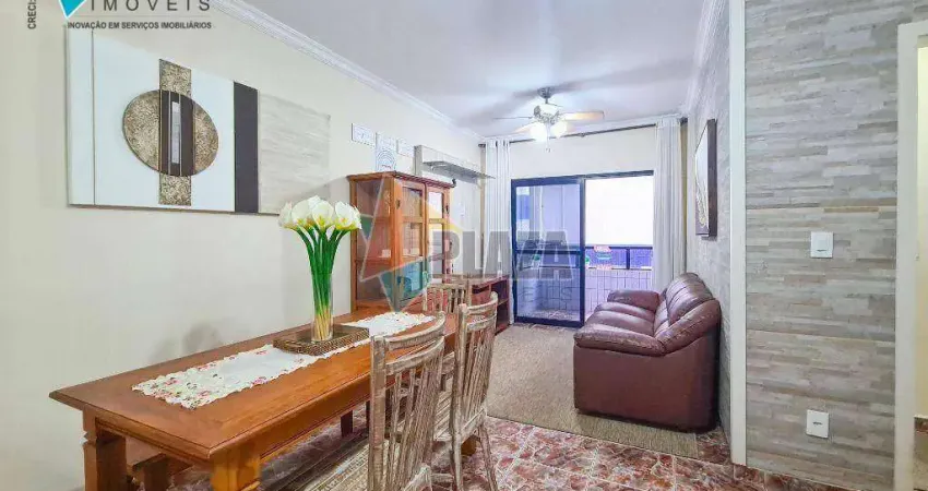 Apartamento 2 dormitórios com 1 suíte à venda, 75 m² por R$ 539.000 - Canto do Forte - Praia Grande/SP