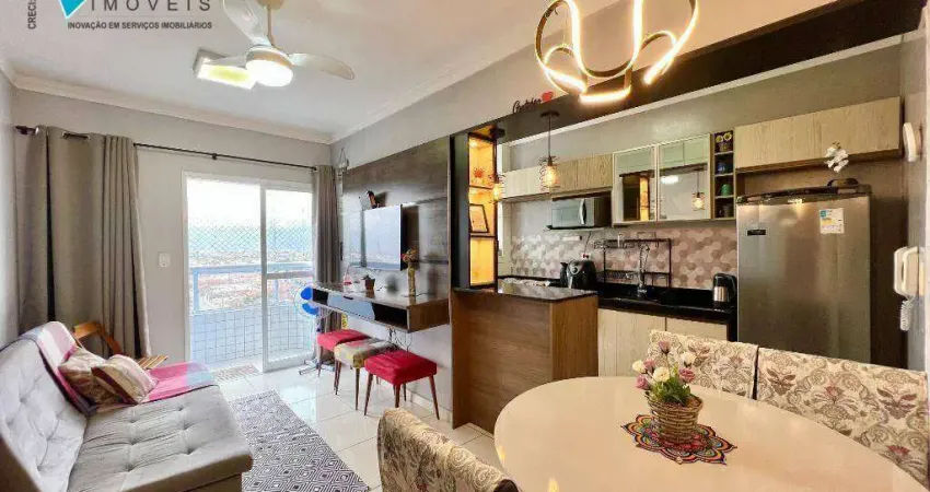 Apartamento com 1 dormitório à venda, 41 m² por R$ 350.000,00 - Balneário Pires - Praia Grande/SP