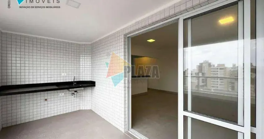 Apartamento com 2 dormitórios para alugar, 88 m² por r$ 5.000,00/mês - canto do forte - praia grande/sp