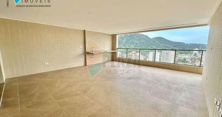Apartamento com 4 dormitórios para alugar, 228 m² por r$ 12.100,00/mês - canto do forte - praia grande/sp