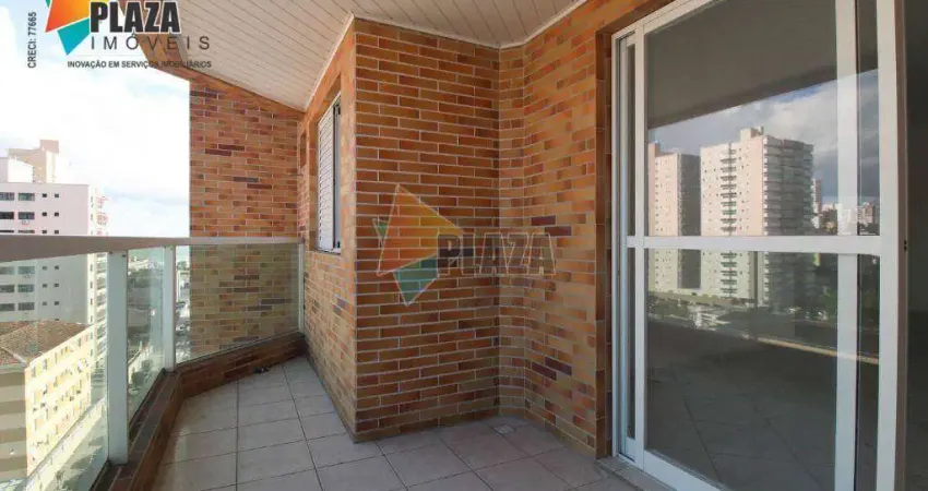 Apartamento com 3 dormitórios para alugar, 107 m² por r$ 4.200,00/mês - boqueirão - praia grande/sp