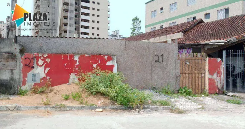 Terreno à venda, 252 m² por r$ 530.000,00 - caiçara - praia grande/sp