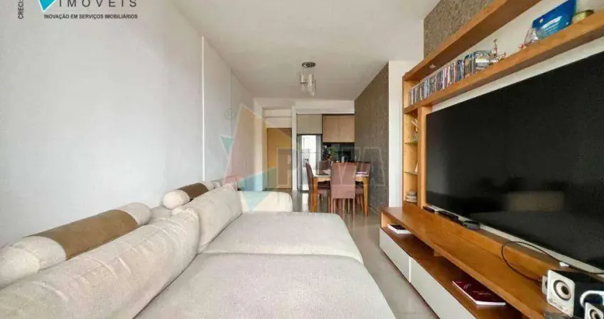 Apartamento com 2 dormitórios para alugar, 70 m² por r$ 5.000,00/mês - canto do forte - praia grande/sp