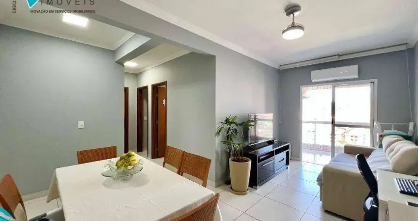 Apartamento com 2 dormitórios à venda, 78 m² por r$ 650.000,00 - canto do forte - praia grande/sp