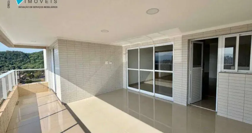 Apartamento com 3 dormitórios à venda, 126 m² por r$ 1.250.000,00 - canto do forte - praia grande/sp