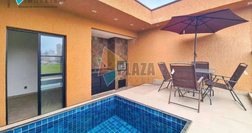 Casa com 3 dormitórios à venda, 122 m² por r$ 790.000,00 - vila guilhermina - praia grande/sp