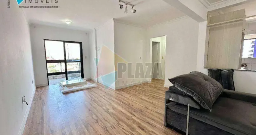 Apartamento com 2 dormitórios para alugar, 70 m² por r$ 3.200,00/mês - canto do forte - praia grande/sp