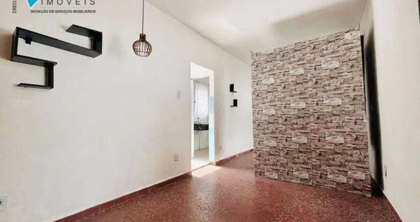 Kitnet com 1 dormitório para alugar, 31 m² por r$ 1.500,00/mês - boqueirão - praia grande/sp