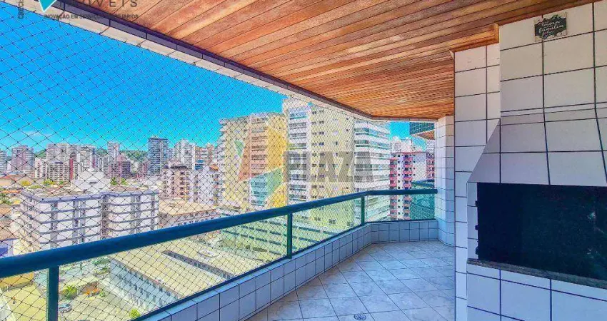 Apartamento com 3 dormitórios para alugar, 131 m² por R$ 6.500,00/mês - Canto do Forte - Praia Grande/SP