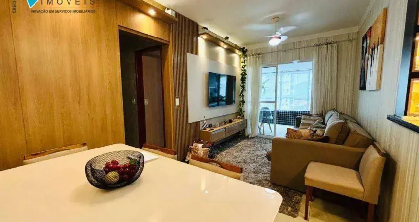 Apartamento com 2 dormitórios à venda, 76 m² por R$ 700.000,00 - Vila Guilhermina - Praia Grande/SP