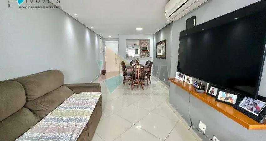 Apartamento com 2 dormitórios para alugar, 92 m² por R$ 5.500,00/mês - Boqueirão - Praia Grande/SP