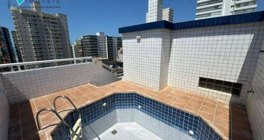Cobertura com 3 dormitórios à venda, 194 m² por r$ 1.800.000,00 - canto do forte - praia grande/sp