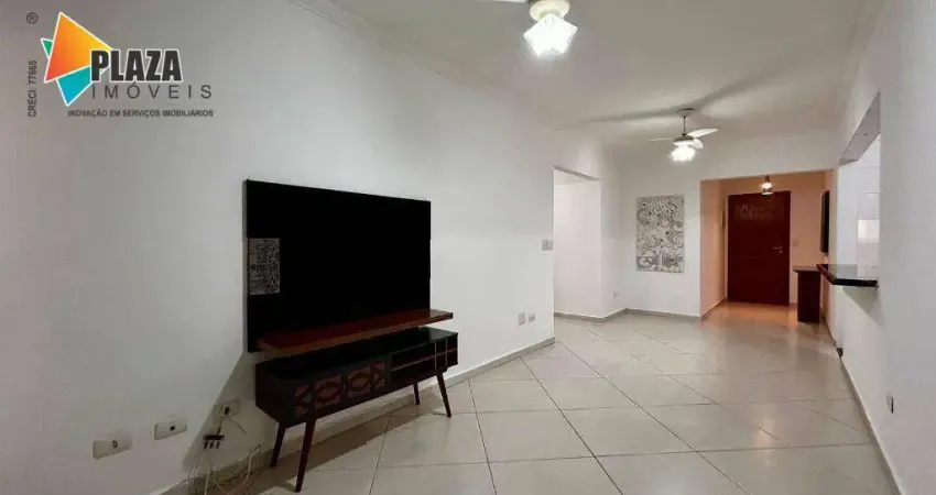 Apartamento com 2 dormitórios para alugar, 99 m² por r$ 4.500,00/mês - canto do forte - praia grande/sp