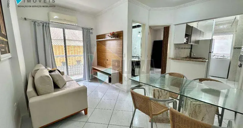 Apartamento com 2 dormitórios para alugar, 54 m² por R$ 3.500,00/mês - Canto do Forte - Praia Grande/SP