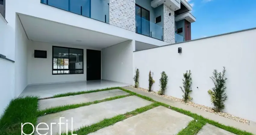 Sobrado geminado novo a venda 3 suítes bairro saguaçú joinville sc