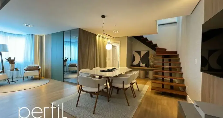 Cobertura duplex a venda com três quartos sendo uma suíte no bairro bucarein - joinville/ sc