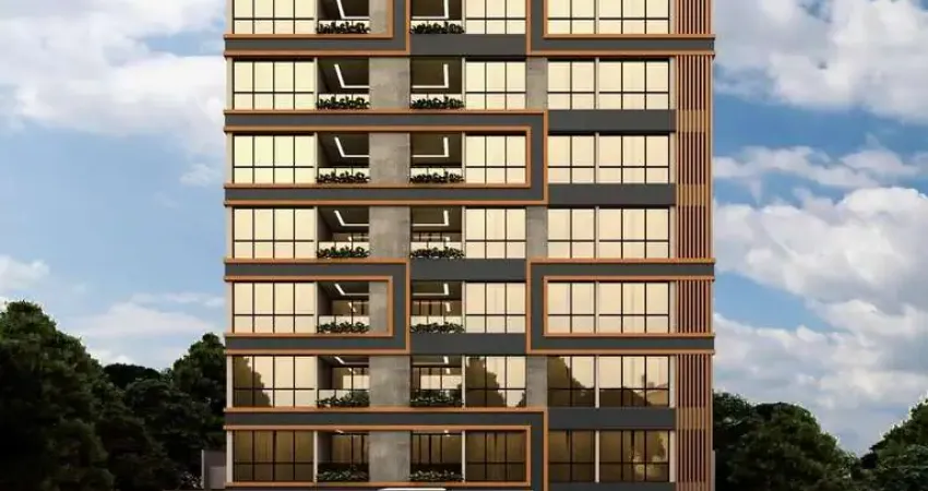 Apartamento em construção 1 suíte + 1 dormitório com 53m2 e 1 vaga de garagem no bairro bom retiro próximo a totvs - joinville, sc