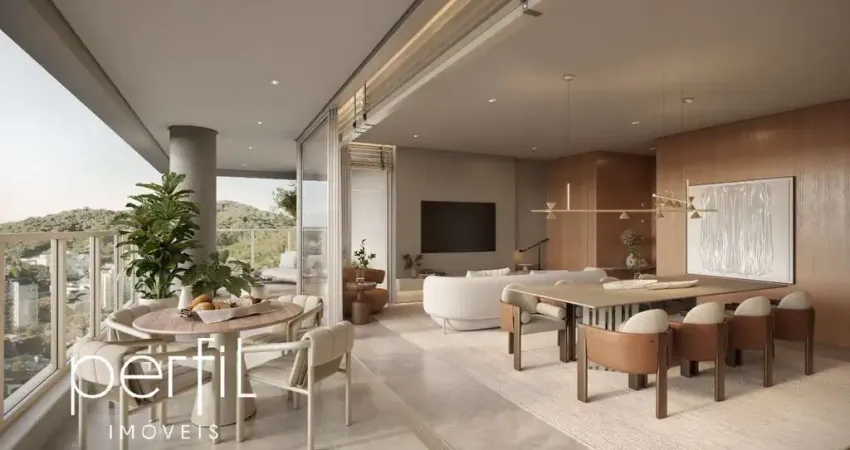 Apartamento de luxo com 3 suítes e 3 vagas de garagem no bairro Glória em Joinville-SC - Imperdível!