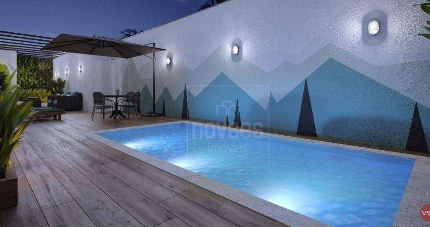 Apartamento com 1 dormitório, sendo 1 suíte à venda, 61 m² por R$ 423.043 - Anita Garibaldi - Joinville/SC